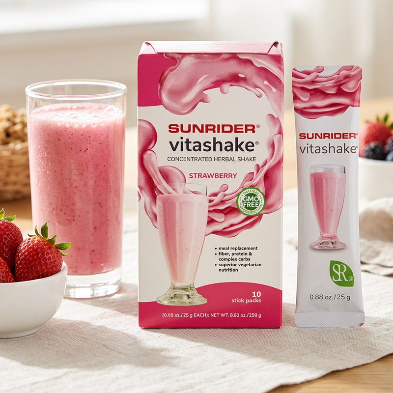Sunrider VitaShake Strawberry official product photo